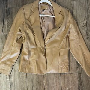Vintage leather blazer